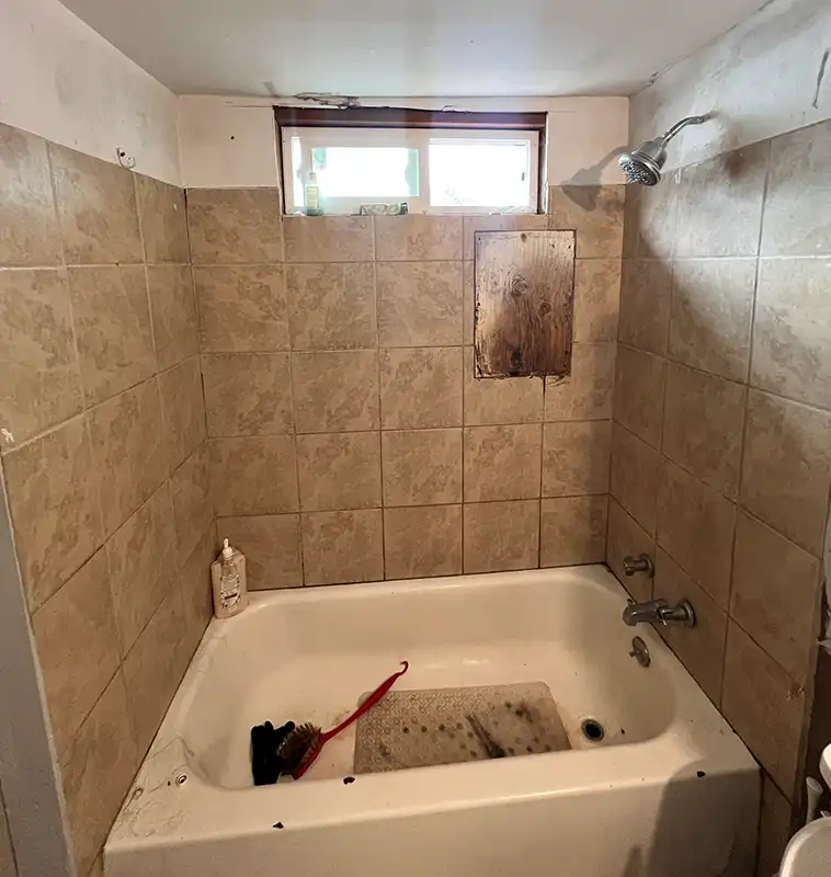 The Alcove Mosaic Bath — Before